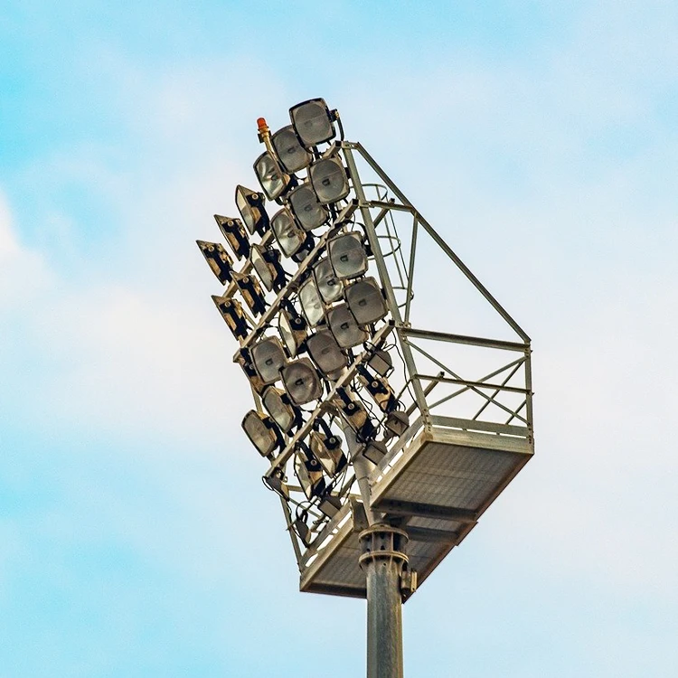 Railway Platforms 30m High Mast Light Pole High Pole Lamp Post for Ball Court Sports Stadium Airport Square