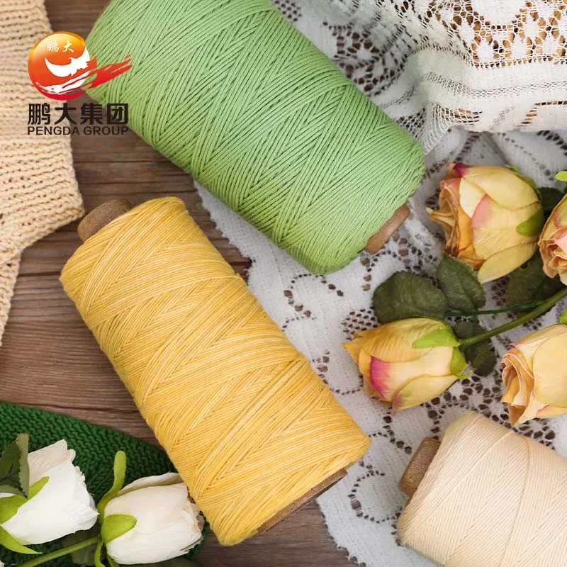 
Yarn crafts Dyed Thick Yarn Organic Combed Mercerized Milk Cotton for Crochet Hand Knitting Ring Fancy Color 