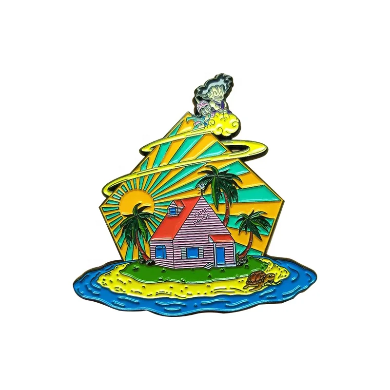 
Custom Soft Enamel Pin Lapel Pin Folk Art HBJ Pins Zinc Alloy Metal Min Order: 50 Pcs Per Design Business Gift Animal 