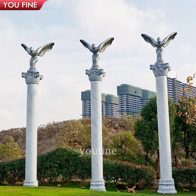 Gate Marble Pillar Balustrade Stone Columns White Marble Column