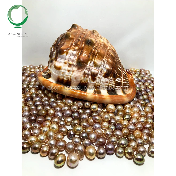 7-7.5MM Natural Necleus Near Round Loose Fresh Water Pearl, pearl necleus