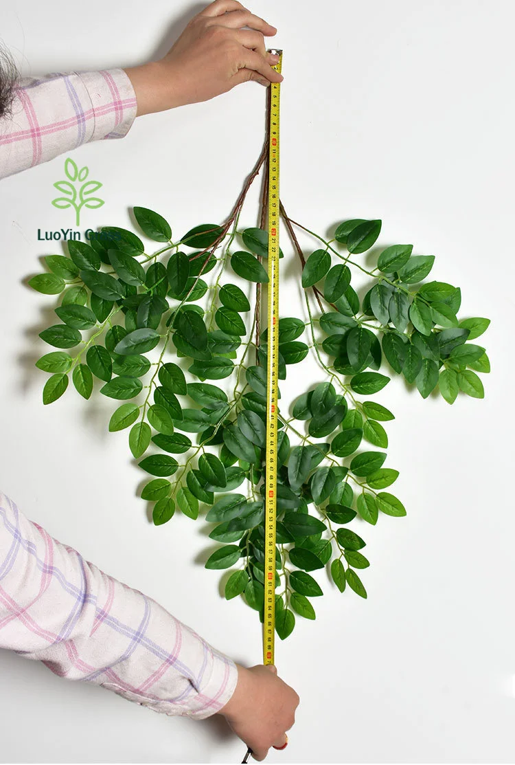 12 Pieces Plant Artificial Jujube Branch Green Leaves