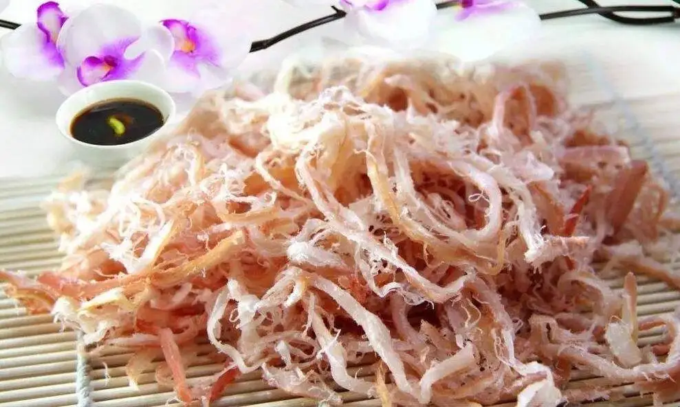 Export Seasoned Bulk Dried Shredded Squid Flake Snack Fish Roller Machine Cooker From China