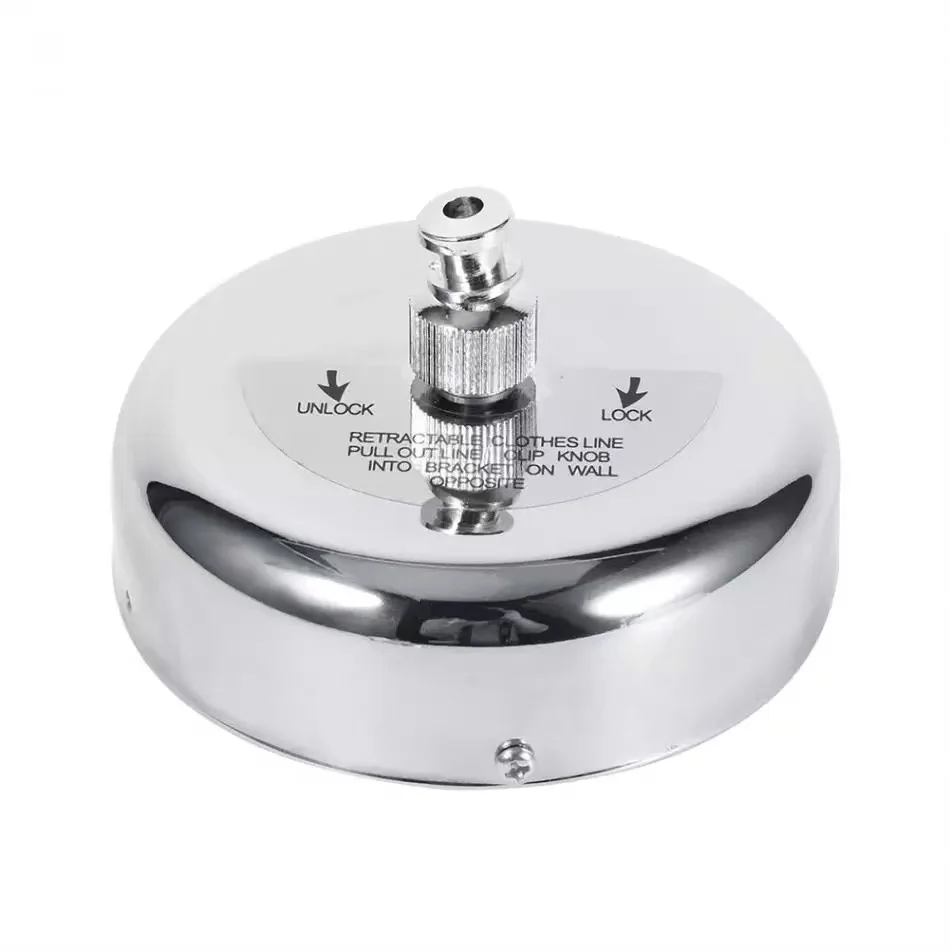 Wall Mounted Roller Washing Line Outdoor Rope Clothesline OEM Organizer Style Clothesline Retractable Stainless Steel Metal