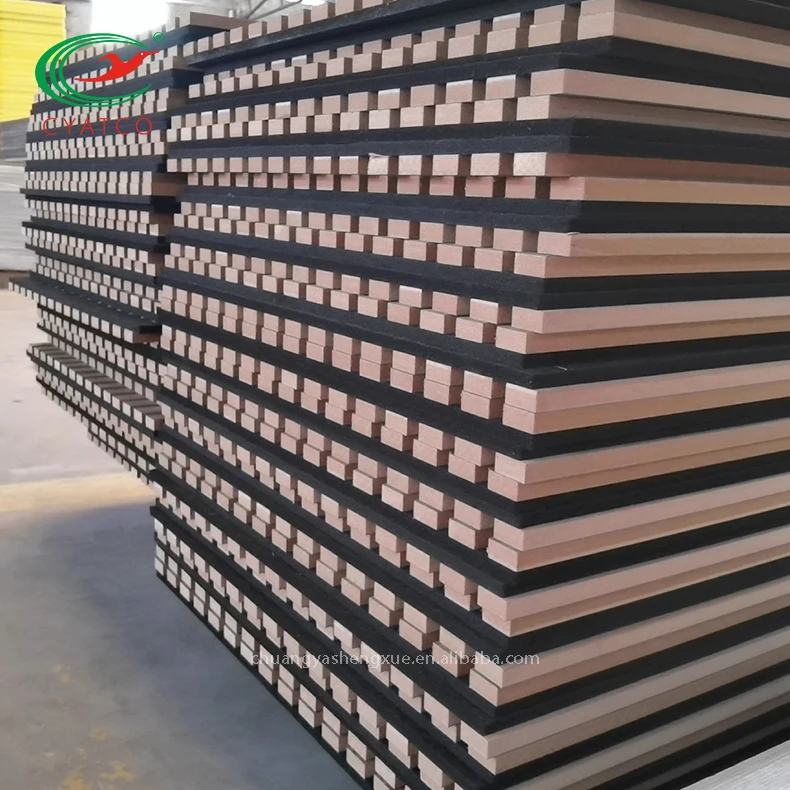 High Quality Akupanel Wooden slat panels wall acoustic soundproof panels wood slats wall panels for slat display wall