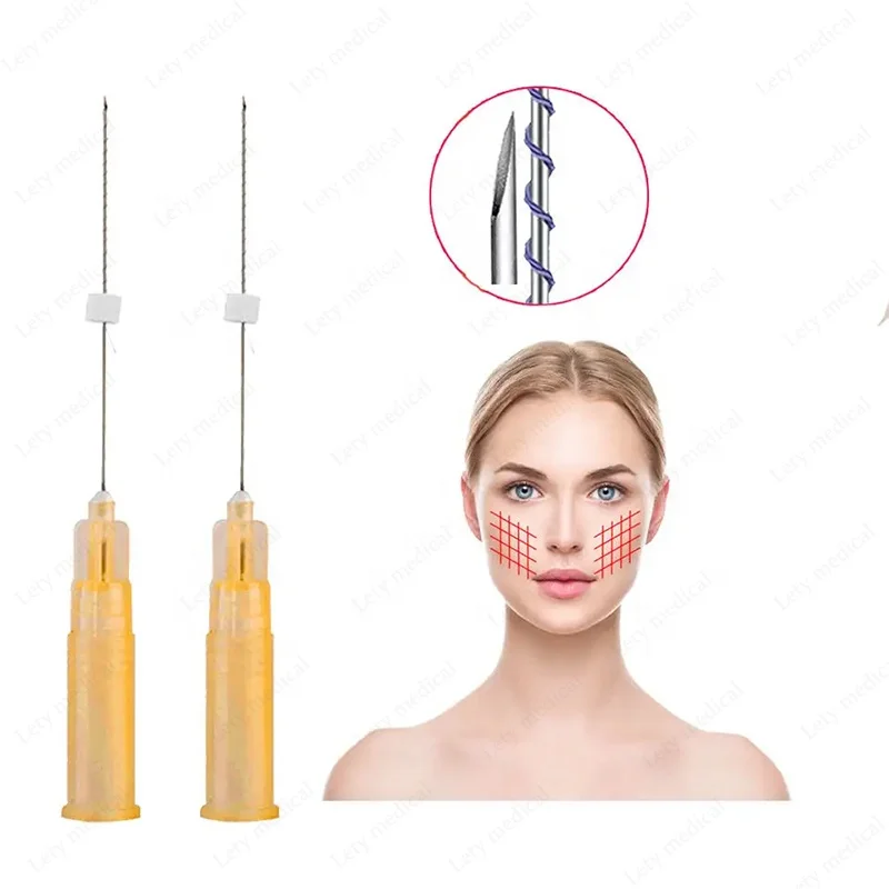 25mm 38mm 60mm 90mm 26g 27g Tornado Screw Pdo Threads,Face Lifting Dual Twist Pdo Threads Tornado Screw,Tornado Screw Pdo Thread