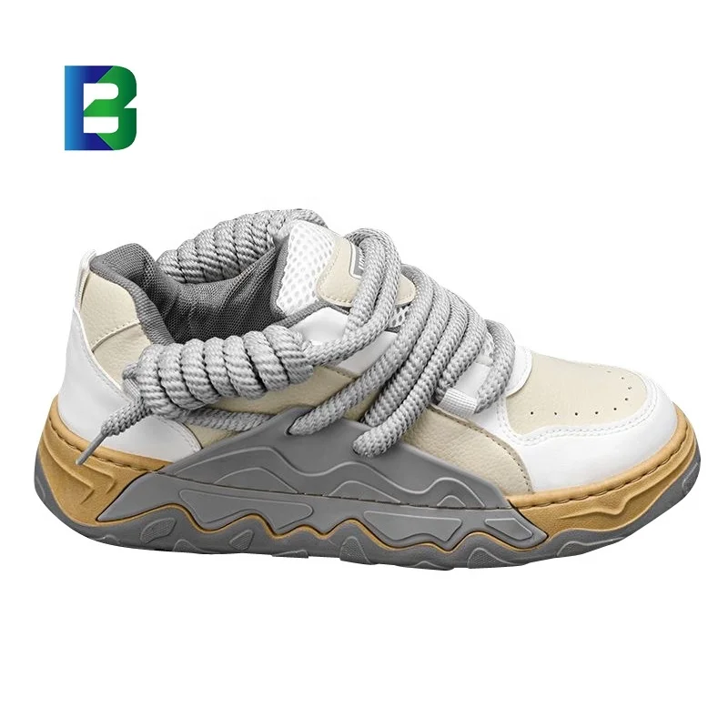 Mens Shoes New Korean Version Versatile Sports Dad Shoes Fashionable Thick Soled Bread Shoes