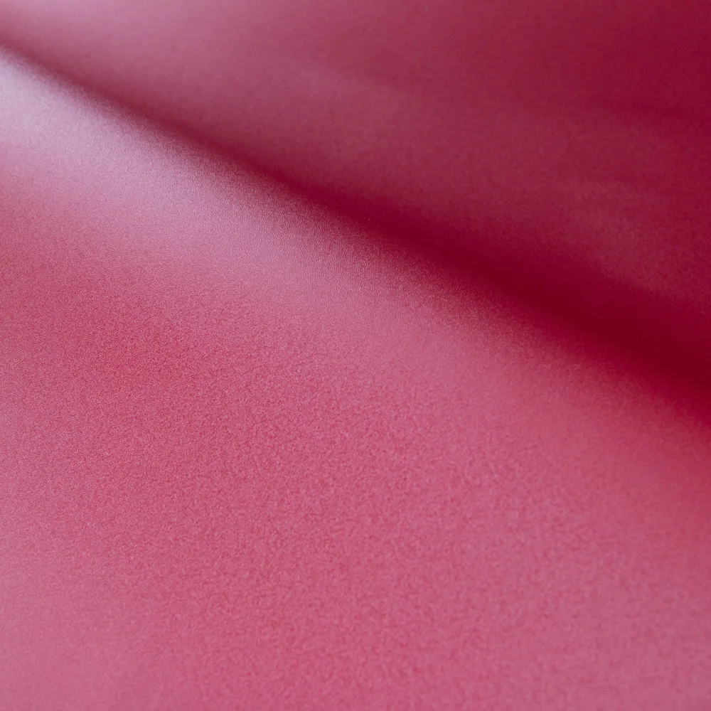 PVC Wallpaper Hot selling solid color rose red lamination decorative Pattern membrane film pvc for furniture