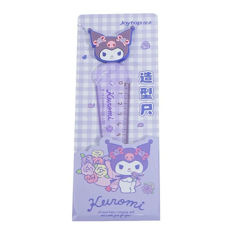 Cartoon transparent high-precision student measuring ruler cartoon high-precision ruler
