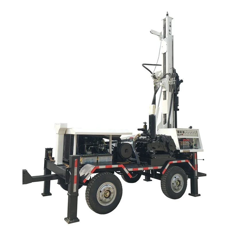 China Best Trailer Mobile Water Well Drilling Machine Drilling Rig 300M