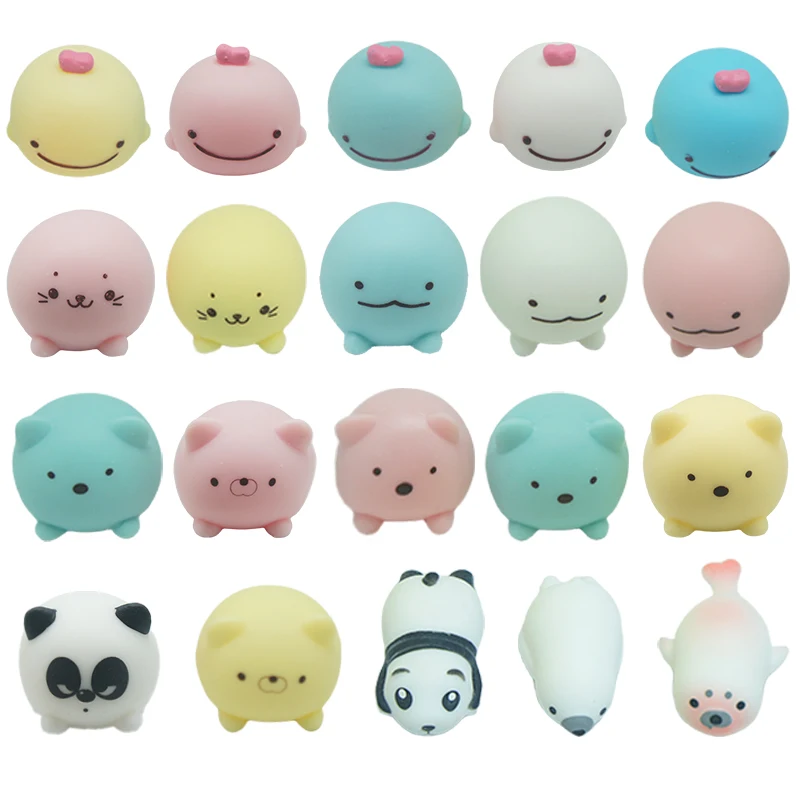 High Quality Cute Squeeze Stretch Toy Animal Shape Anti Stress Squishy TPR Foam Relief Anti Stress Ball