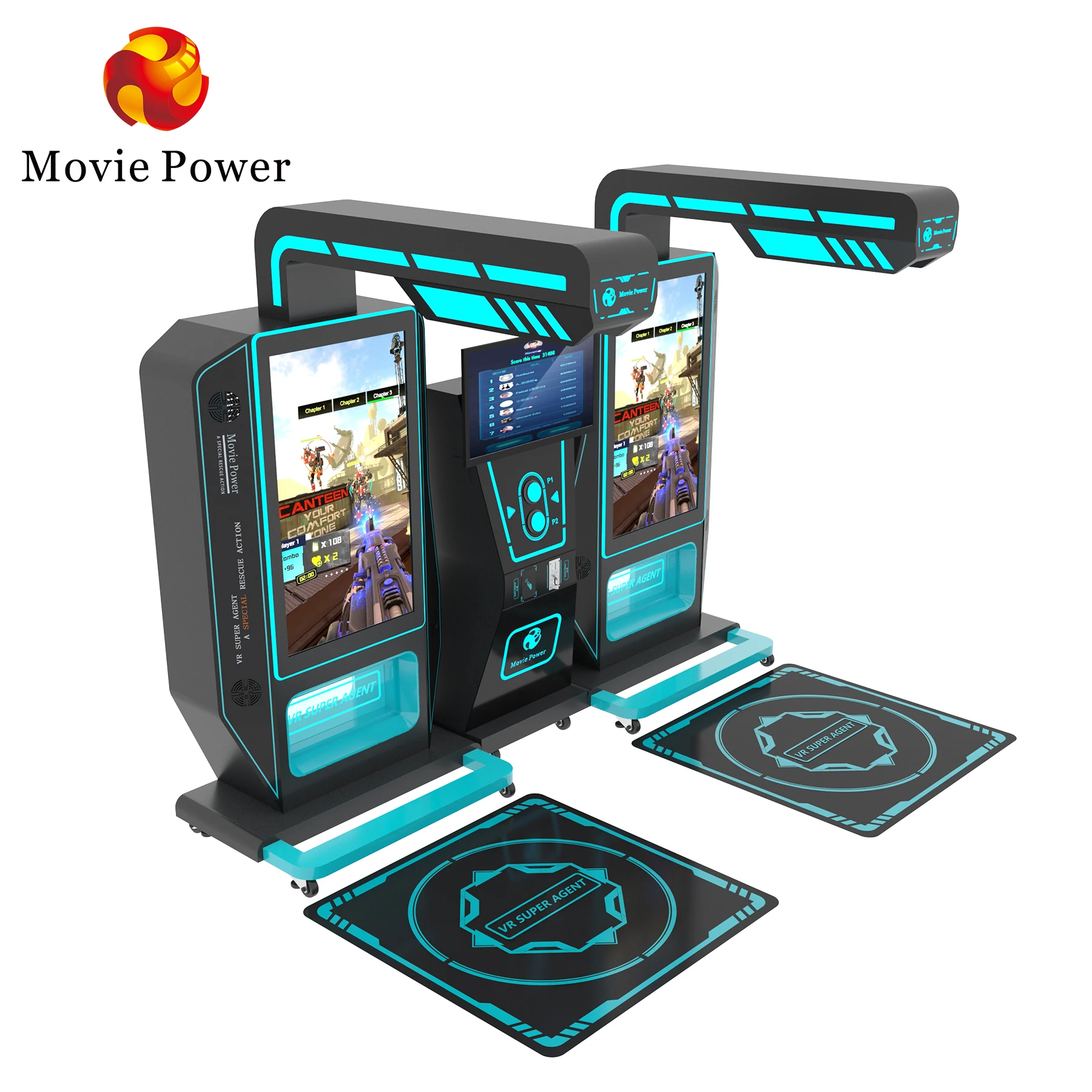 New Design 2 Players VR Shooting Games VR Super Agent Suitable for VR Theme Park