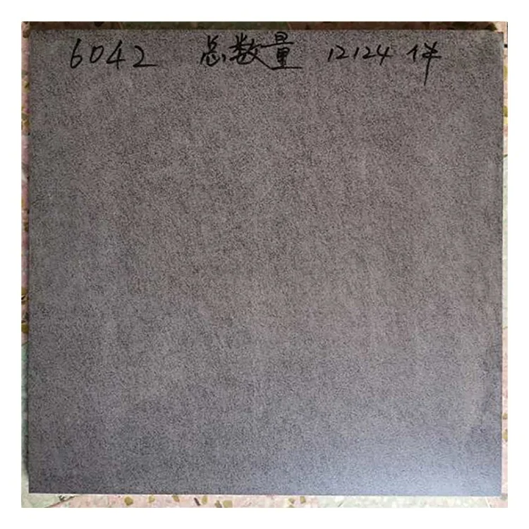 600x600 садовый проход темно-серая песчаная напольная плитка нескользящая бетонная уличная фарфоровая для пола