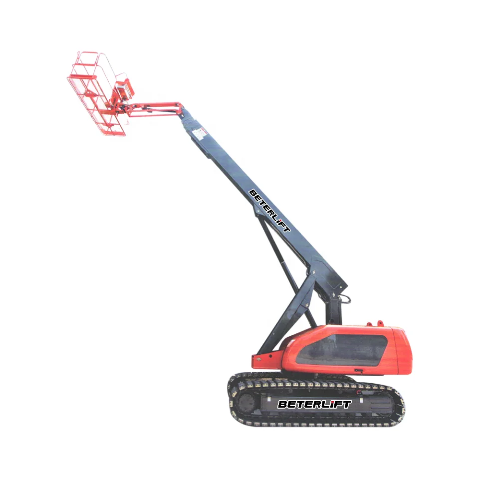 12m 16m 20m 24m Electric Battery Diesel Lifting Air Conditioner Driveable Boom Lift Rental Telescopic Small Boom Lifts