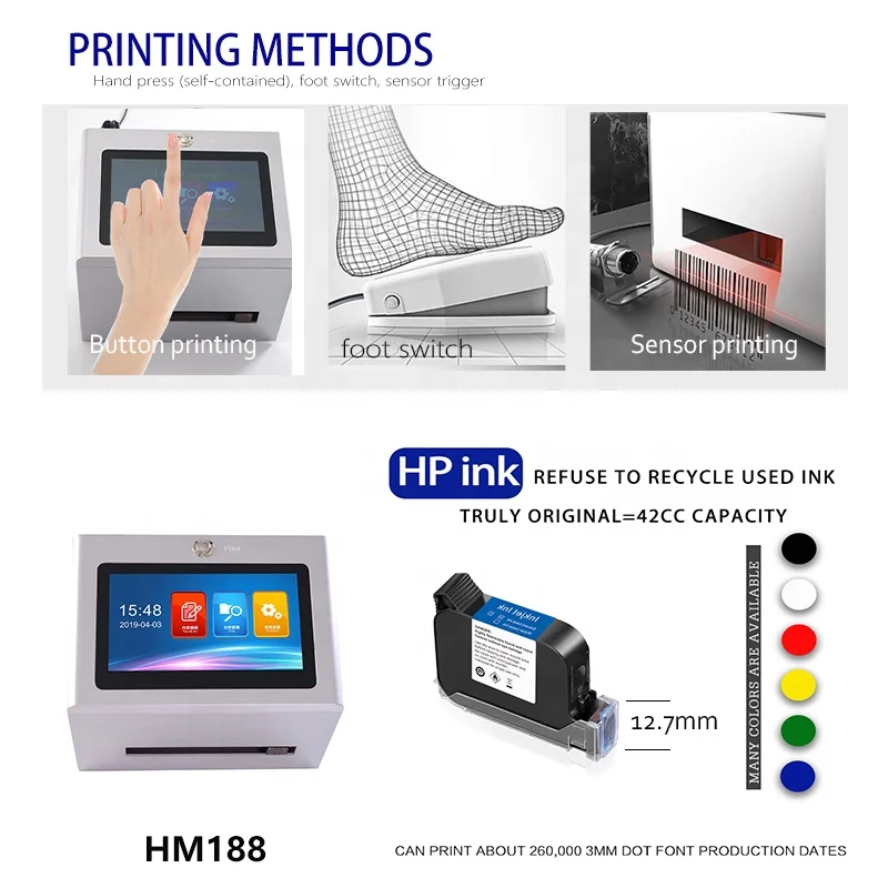 AOKID All in one  qr code handheld inkjet date code printer manual inkjet coding machine portable inkjet printer