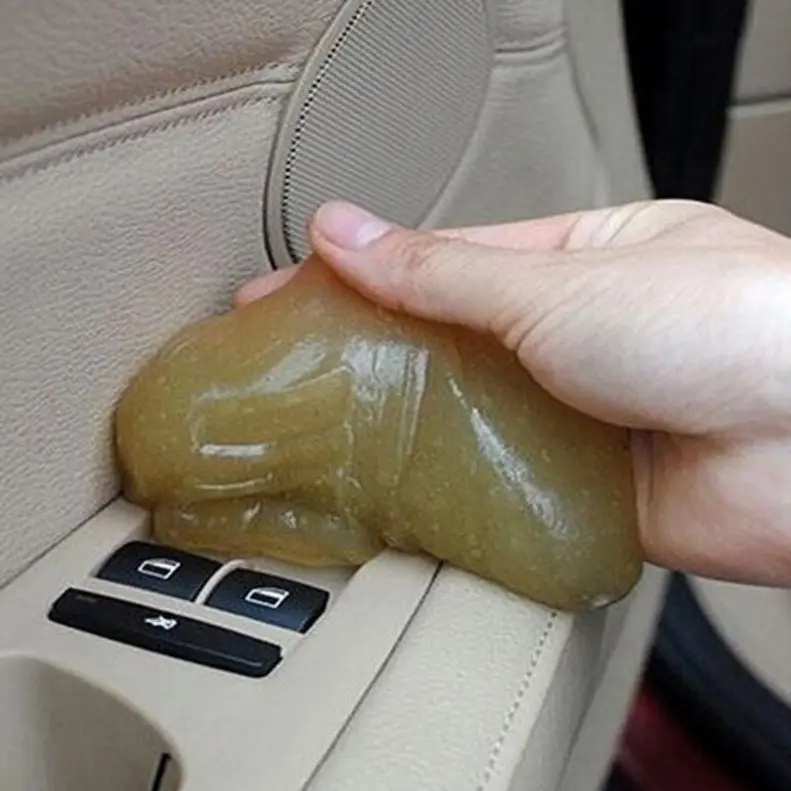 Cleaning Tool Car Cleaner Glue Panel Air Vent Outlet Dashboard Laptop Home Mud Remover Gap Dust Dirt Soft