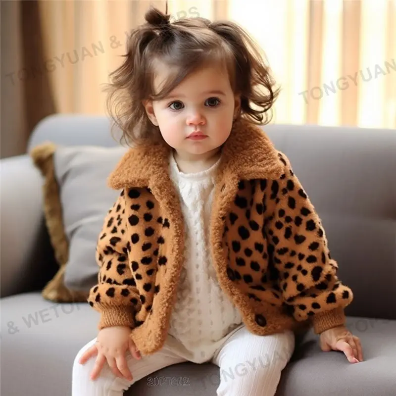 Производители одежды на заказ, кардиган с бантом и леопардовым принтом, свитер для маленьких девочек, мохеровый кардиган, вязаный свитер для маленьких девочек