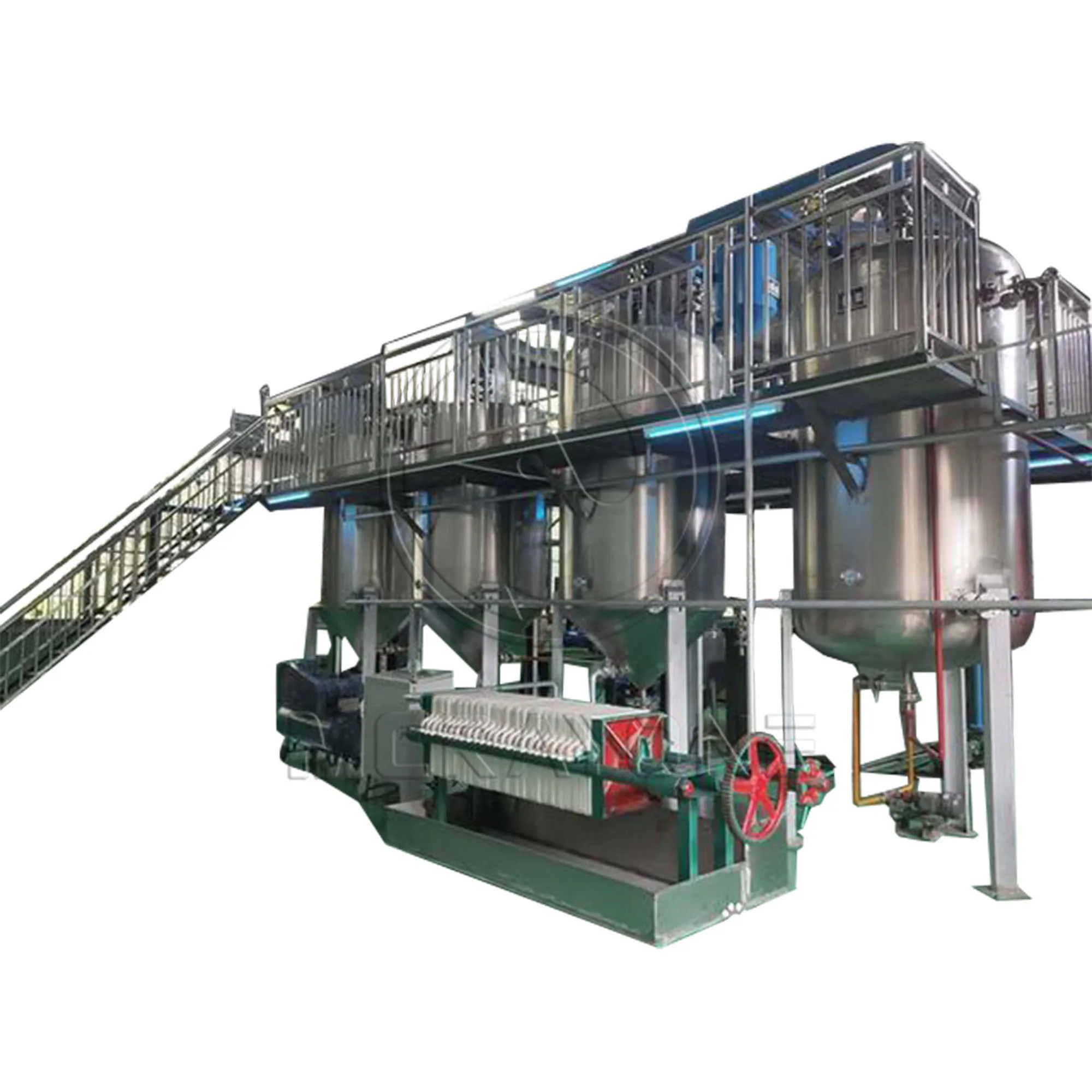 1000kg oil refining machinery oil refined castor seed oil refinery plant