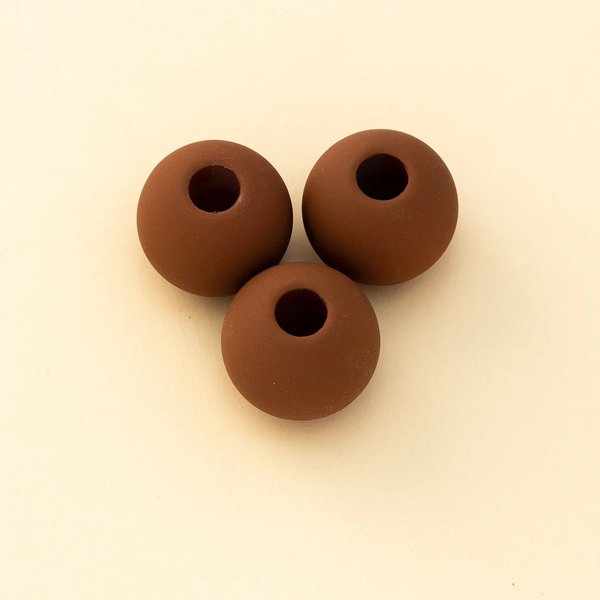 Factory Wholesale 20mm Direct Handmade Extra Large Hole Loose Matte Plastic Beads ABS For Jewelry Necklace Bracelet Accessories