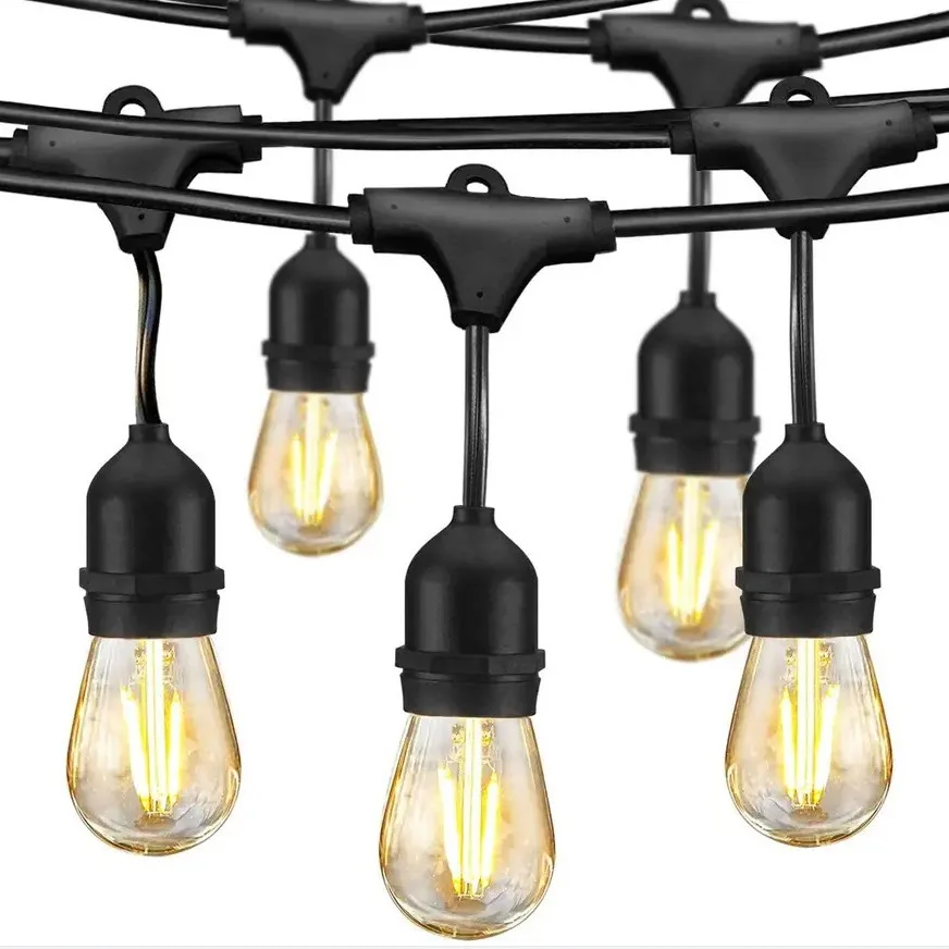 ODM OEM S14 Low Voltage Garden LED Strip Connector Cable Wire Connectors for Landscape LED Strip string light