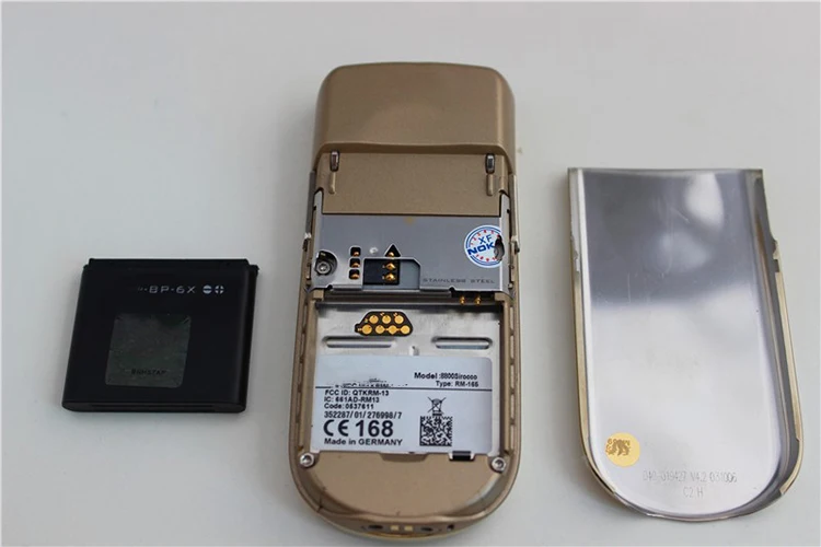 Slide phone WCDMA New mobile phone for Nokia 8800 sirocco Gold