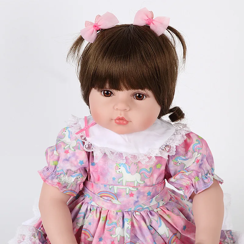 Style 23 Inch Reborn Baby Doll Soft Silicone Touch Real Cosplay Gray Rat Boy with Rooted Mohair Baby Doll New Desi