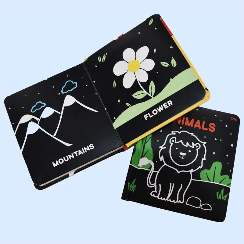 Hardboard cover round corner kids reading book educational  softcover story book printing service factory wholesale good quality