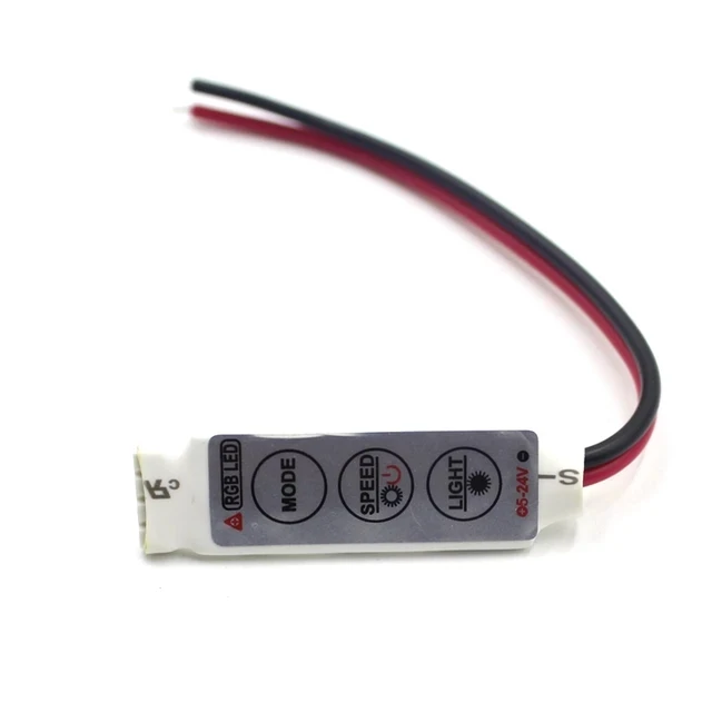  24 Keys Mini IR RGB led light strip Remote Dimmer For SMD 3528 5050 lights DC12V LED Lights