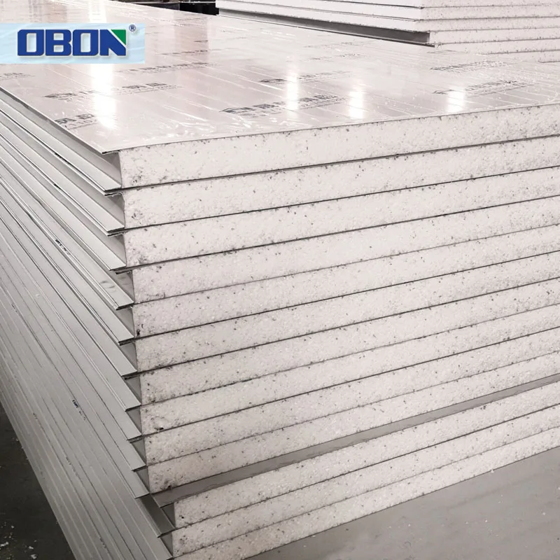 Supplier Philippines 10mm Steel Z Locking Epu Sandwich Panel House Eco Sound Absorbing Eps Sandwitch Panels Prefab Home Chile