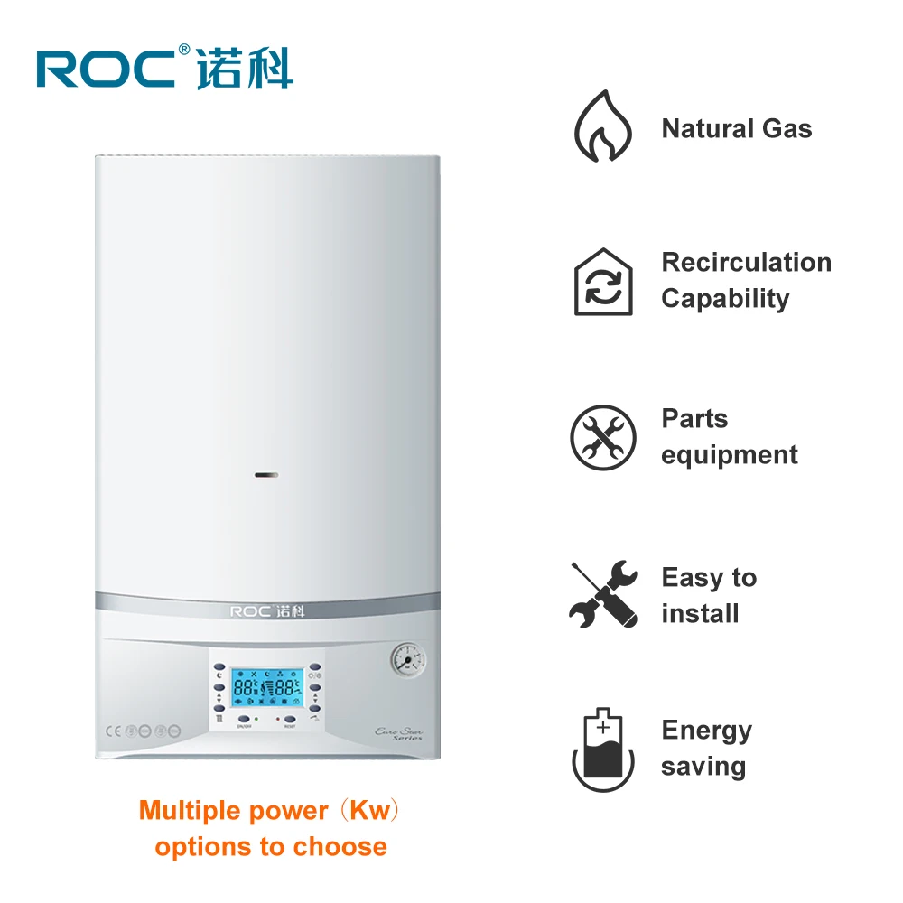 20 кВт 24 нагревательный котел Настенный Газовый Бойлер Пропан Газ мгновенный нагреватель горячей воды комбинированный газовый