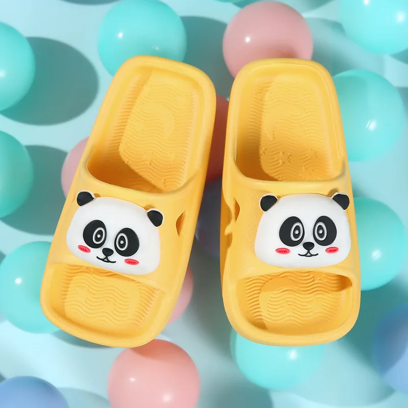 Indoor Home Kids Slides Summer House Beach Cute Panda Baby Slippers For Girls Boys