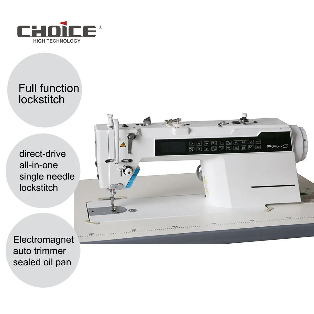 Golden Choice R8X Computerized single needle industrial lockstitch sewing machine with auto trimmer