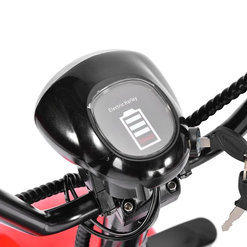 NEW-X7 Hot Sale Red Citycoco Electric Scooter 1000W Power Halley Electric Scooter Citycoco