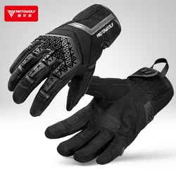 Motowolf touch screen non-slip microfiber breathable motorcycle racing gloves available in all seasons
