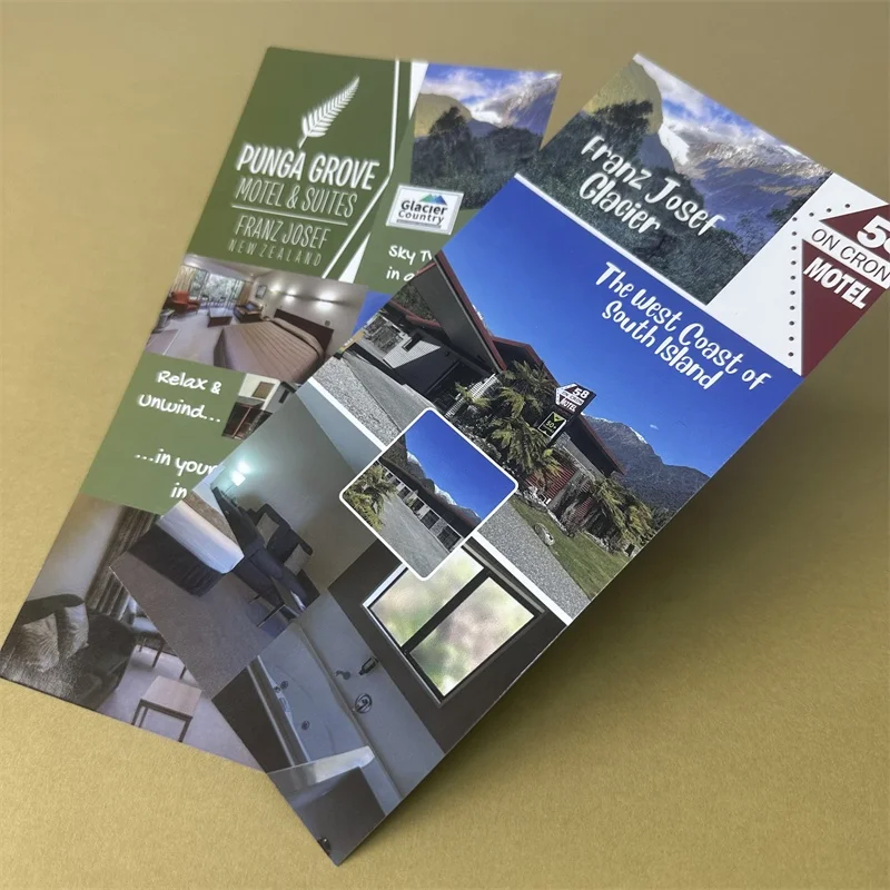 Leaflet printing brush advertising printing single page self-adhesive folding page color page album printing customization