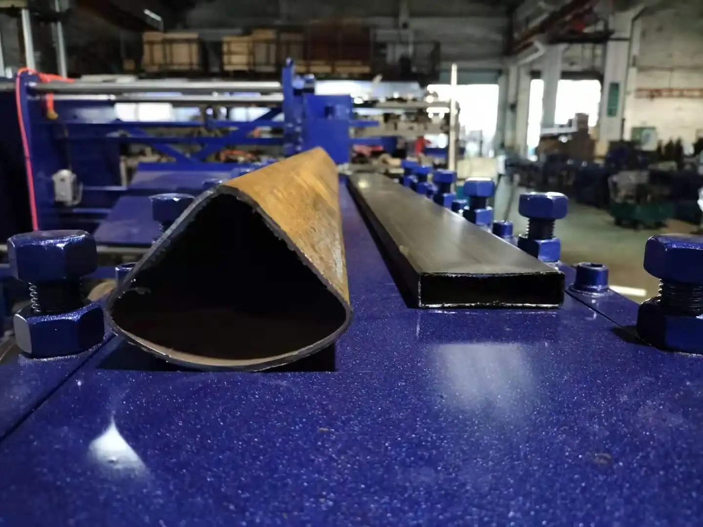 Automatic Metal Rectangular Square Downspout Pipe Roll Forming Machine