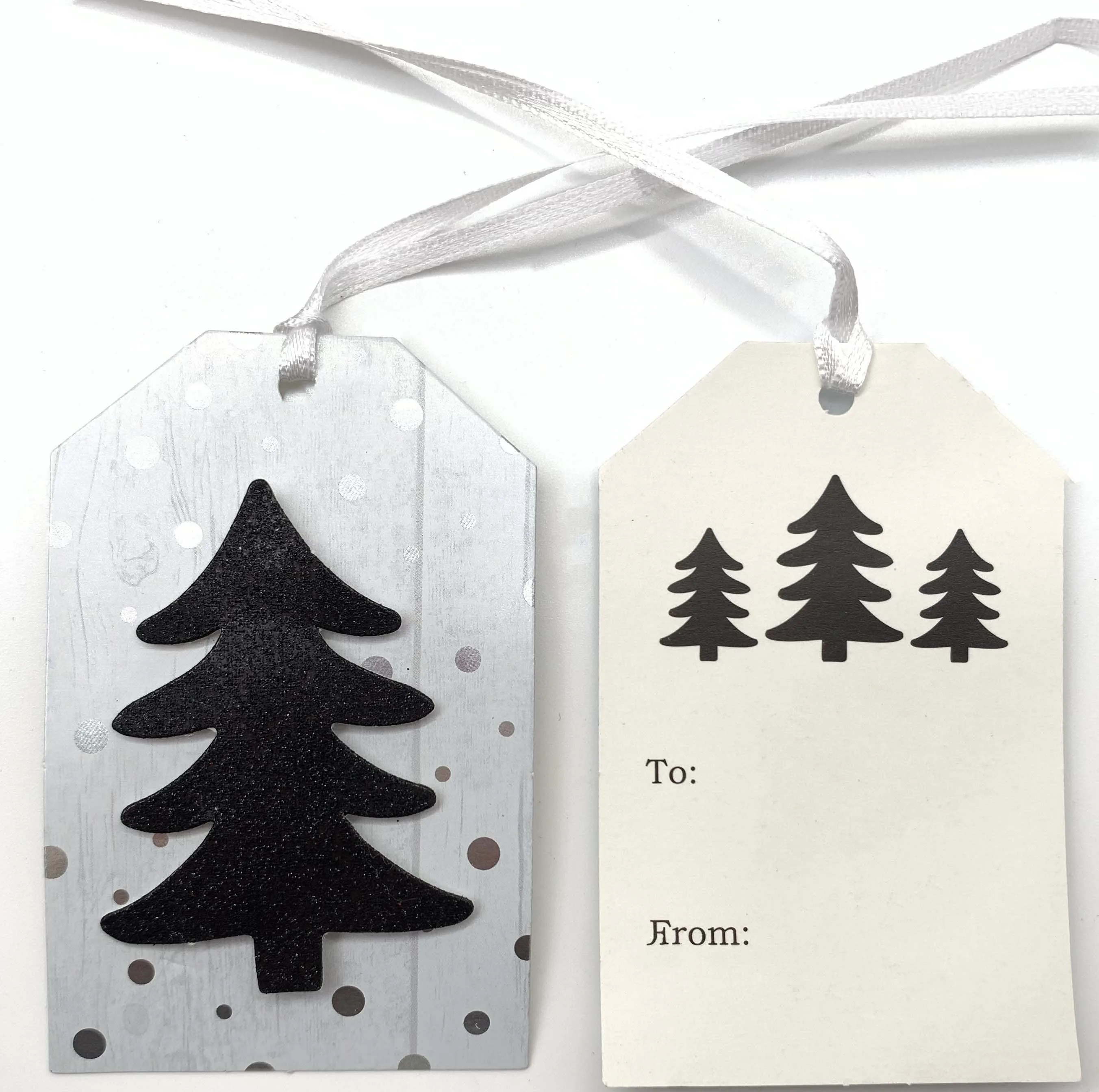 2022 new designs Snowman 3D Handmade Foil Glitter Christmas Gift Tags Hanging Tags