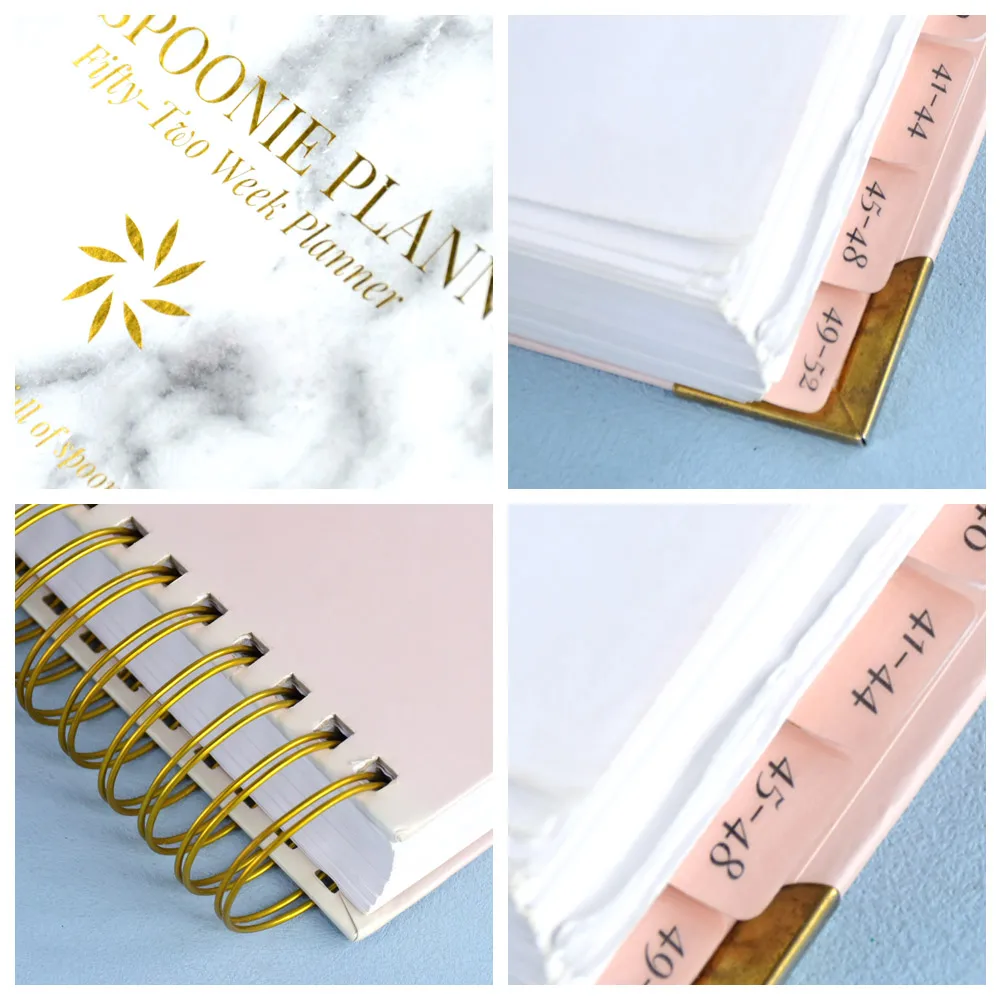 High Quality  Spiral Bound Binder Agenda Notebook A5 with Inner Pocket