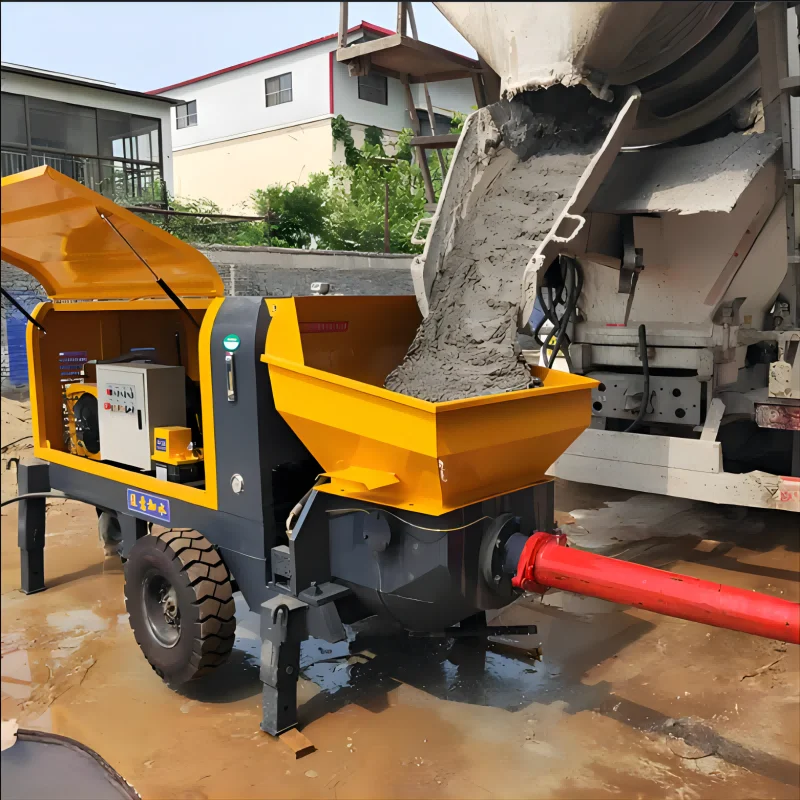 Mortar Pump Concrete Pump Machine Mini Pumpcrete Diesel Engine Concrete Trailer Pumps For Sale