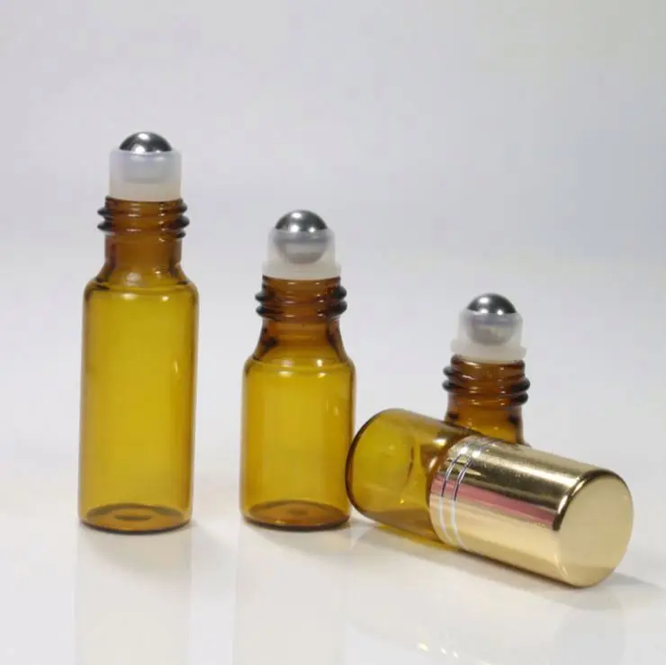 Wholesale Perfume 1ml/2ml/3 ml/5ml/15ml clear glass bottle with oil loaded balls