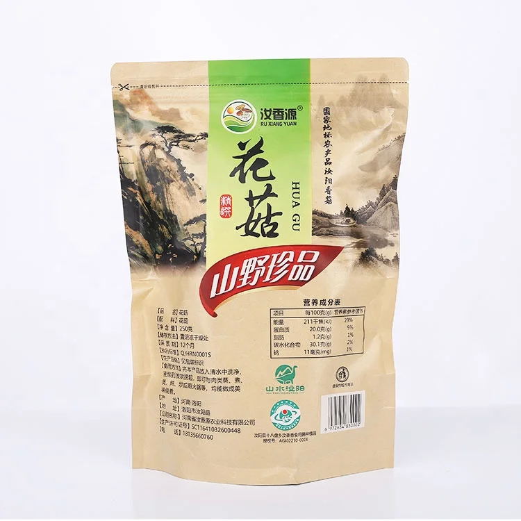 Выбранный вручную Сушеный Белый Органический цветок Shiitake гриб