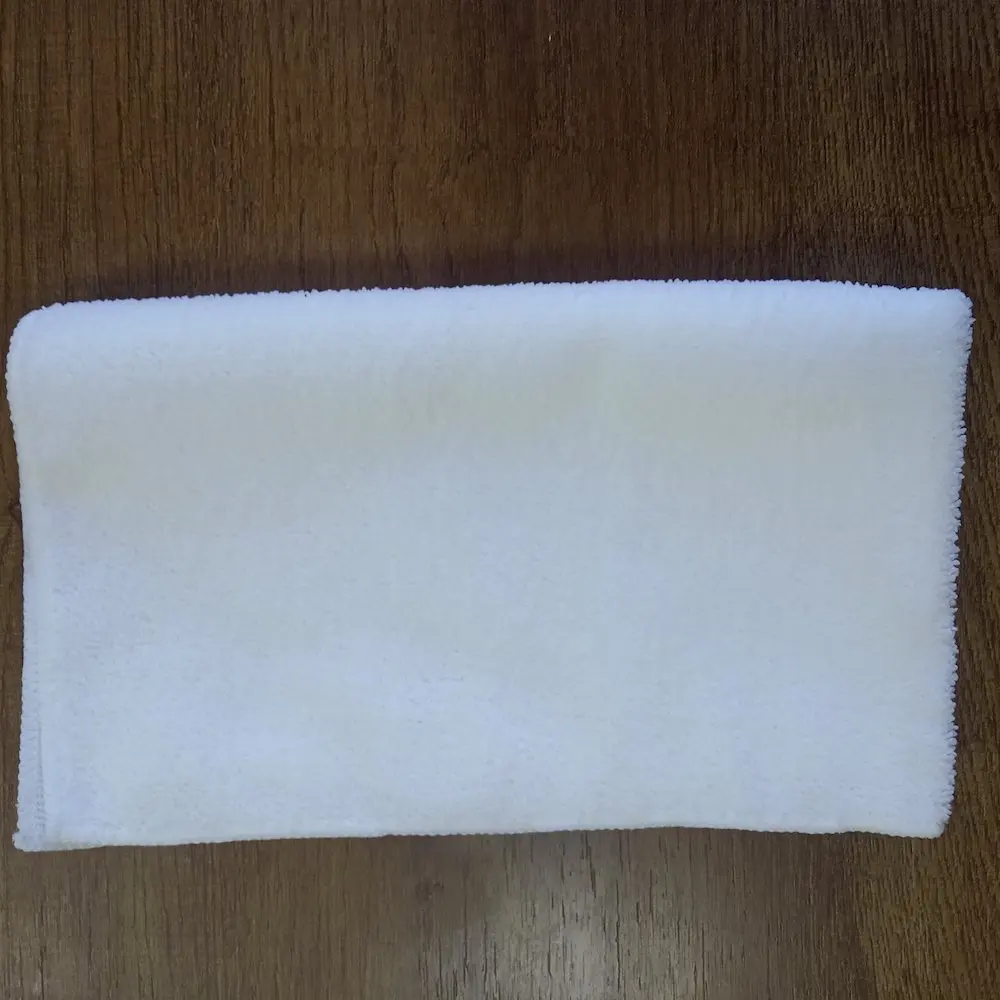 Различные размеры Чистое Белое спортивное полотенце с одной стороны могут быть напечатаны узорами и логотипами настроены