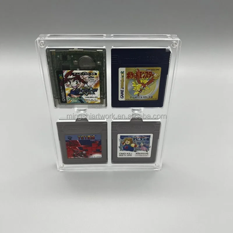 Acrylic Magnetic GB GBC Cartridge Protecting Display Case For Nintendo Gameboy