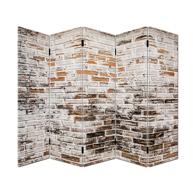 folded canvas screen movable room divider for meeting and living room