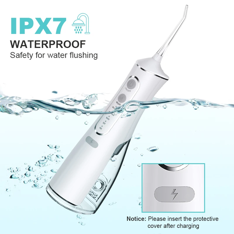 Household Portable Tooth Travel Rechargeable Wireless Teeth Oral Dental Irrigator Cordless Power Flossing Electric Water Flosser