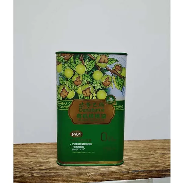 1 Liter Rectangular Metal Tin Can Container for Olive Oil  cans for packaging and natural oils