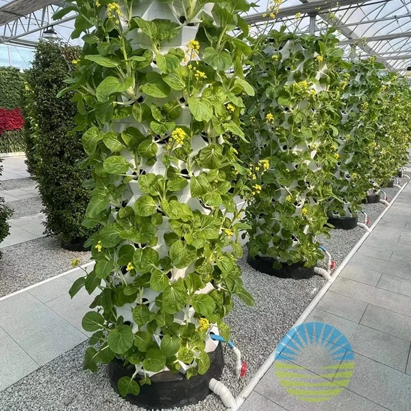 Greenhouse Soilless Cultivation Vertical Grow Tower Hydroponic Growing System