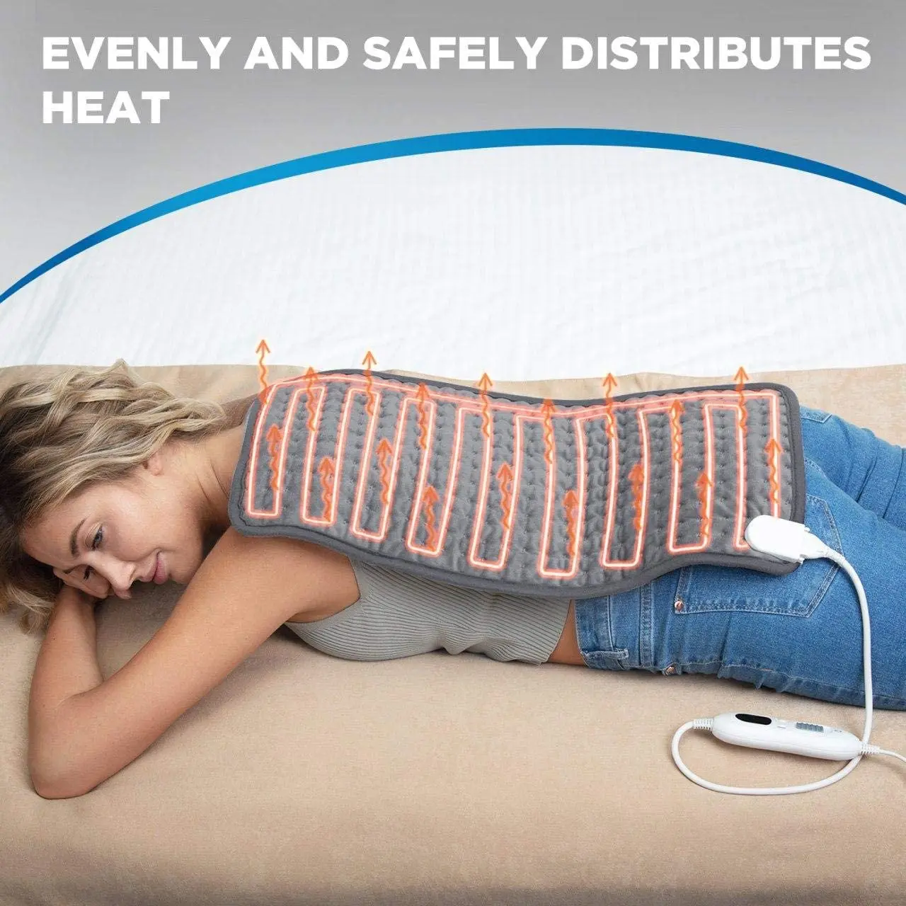 Large Moist Electric Heated Pad , heating pad for back shoulder knee pain relief