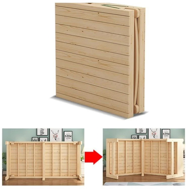 MZC-18 Cheap High Quality Wood Single Folding Bed Eco-friendly Portable Folding Beds