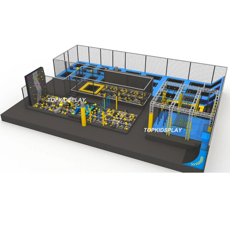 Factory Manufactures Indoor Playground Equipment Big Foam Ball Pit Rope Course Indoor Trampoline Kids Space Playground